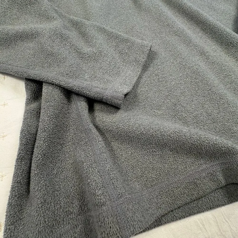 The North Face Quarter Zip Fleece Pullover Men's L Gray Outdoors Utility